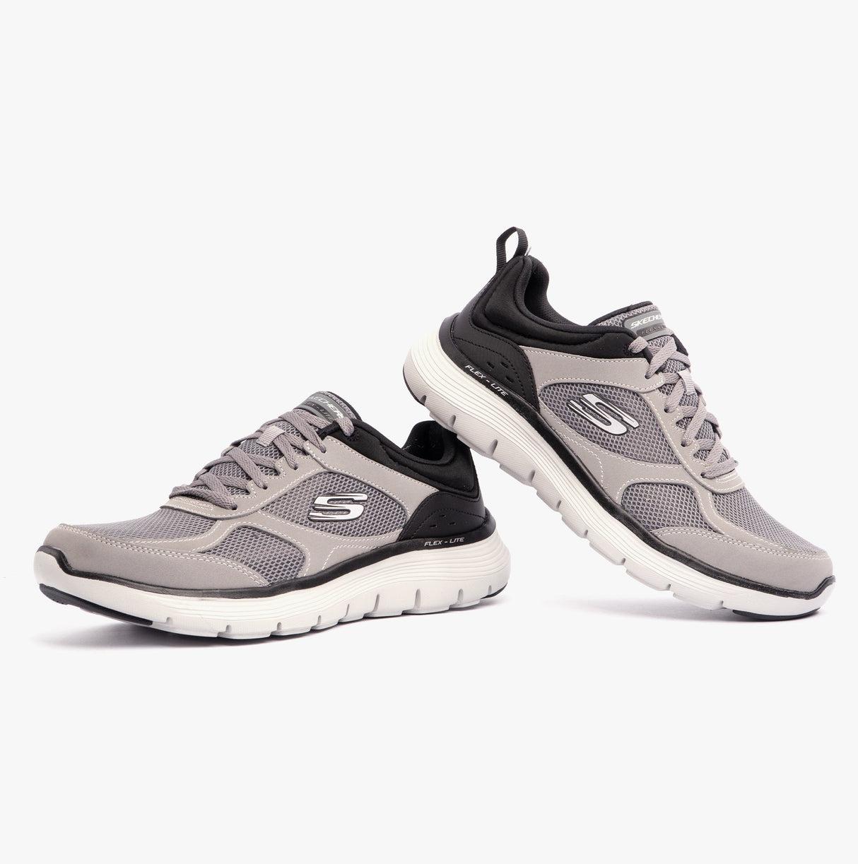 Skechers 232821/CCBK FLEX ADVANTAGE 5.0 Mens Trainers Charcoal/Black