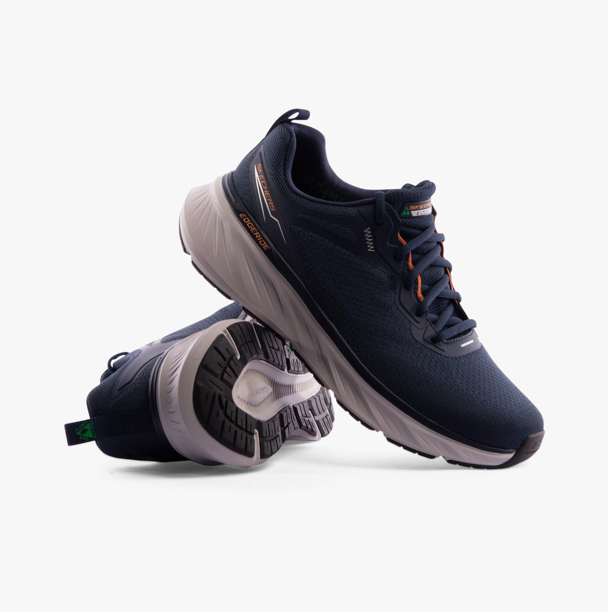 Skechers 232836/NVOR EDGERIDE - EXXO Mens Trainers Navy/Orange