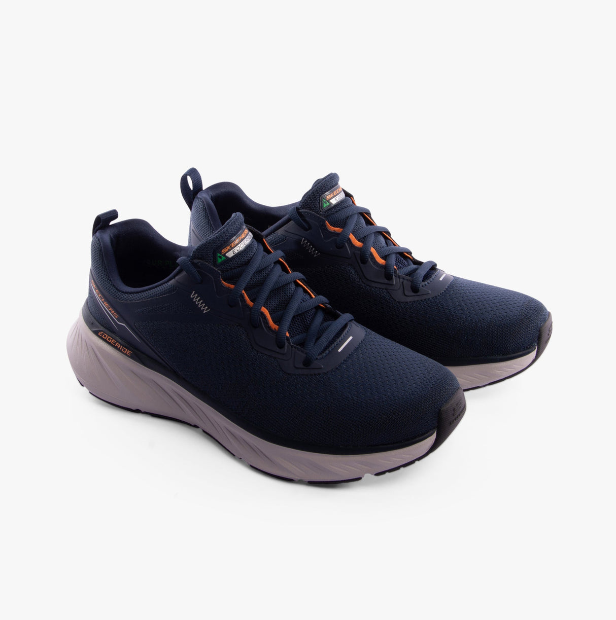 Skechers 232836/NVOR EDGERIDE - EXXO Mens Trainers Navy/Orange
