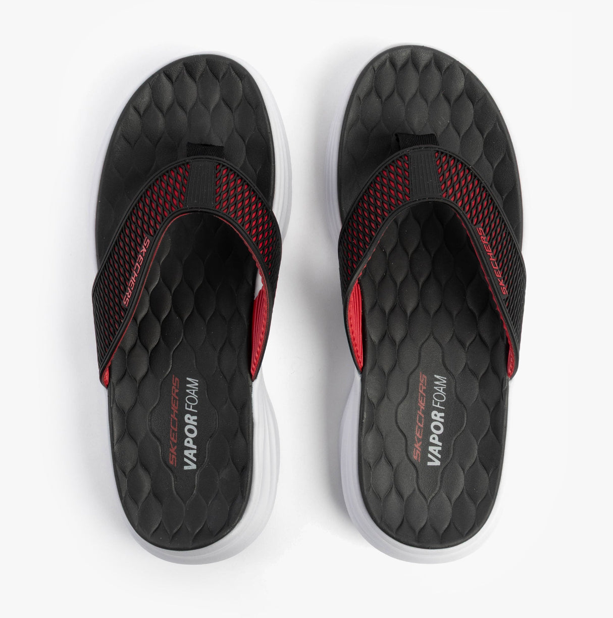 Skechers 232894/BKRD VAPOR FOAM SANDAL - SAYTO Mens Sandals Black/Red