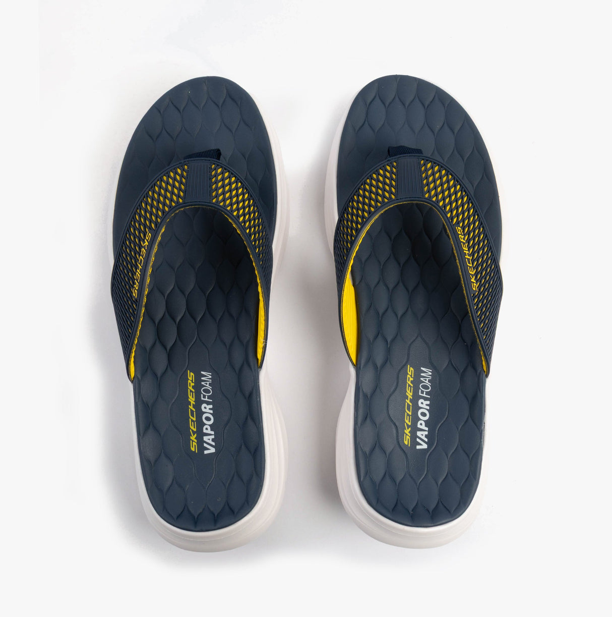 Skechers 232894/NVYL VAPOR FOAM SANDAL - SAYTO Mens Sandals Navy/Yellow