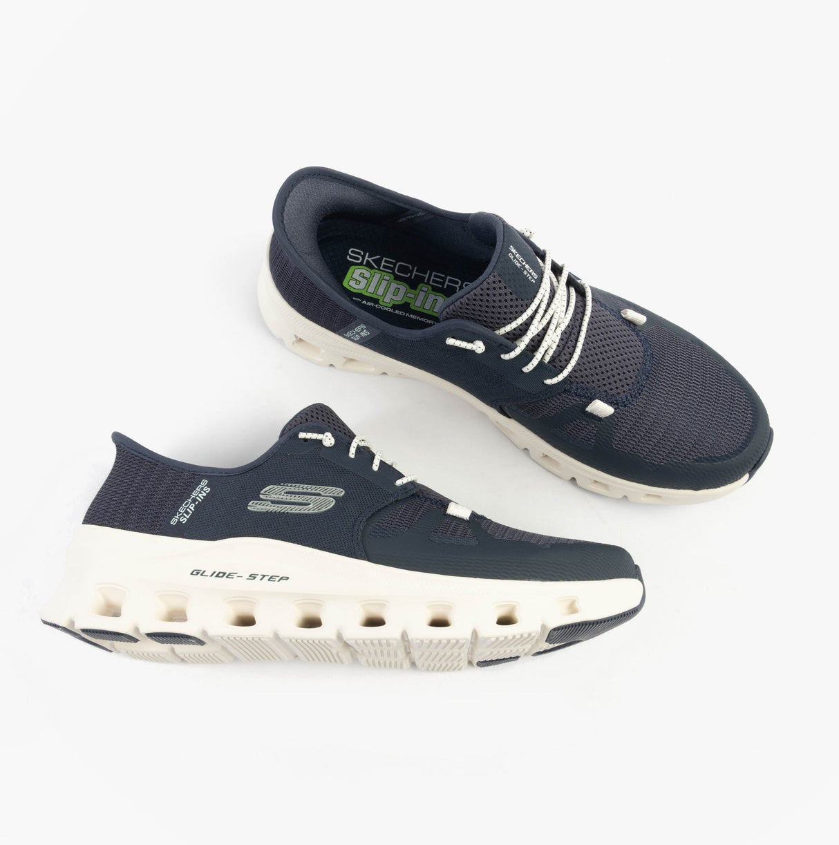 Skechers 232930/NVY GLIDE-STEP PRO Mens Trainers Navy/Grey