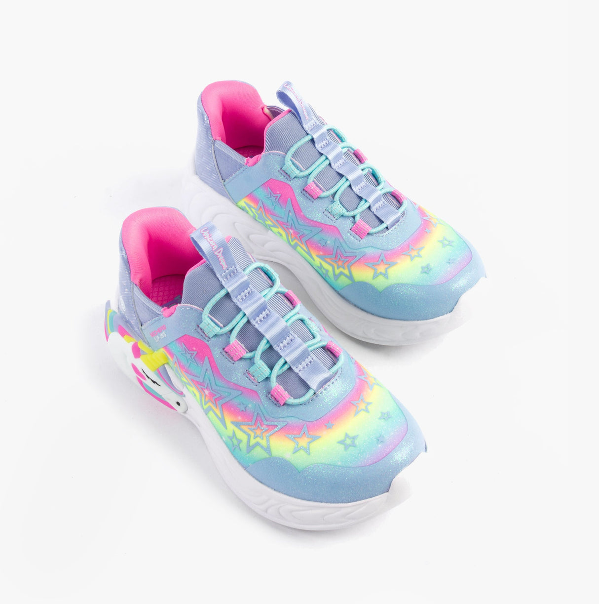 Skechers 302296L/LVMT UNICORN DREAMS - STARRY LITE Girls Trainers Lavender Multi