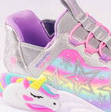 Skechers 302296L/SMLT UNICORN DREAMS - STARRY LITE Girls Trainers Silver Multi