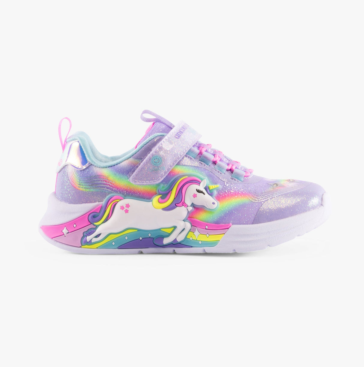 Skechers 302298-L/N-UNICORN CHASER Girls Trainers Lavender/Multi