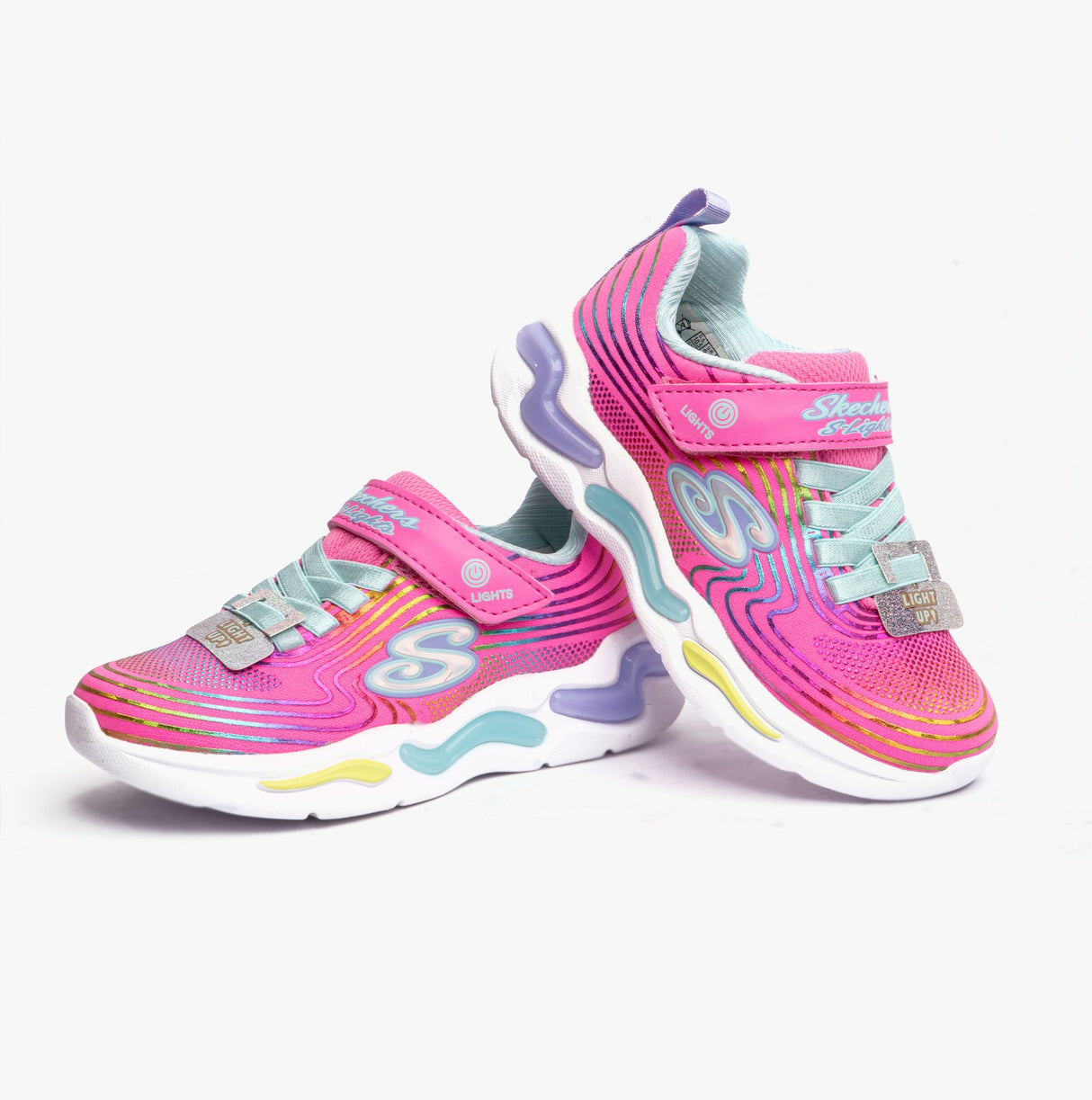 Skechers 302338L/PKMT WAVY BEAMS Girls Sport Pink/Multi
