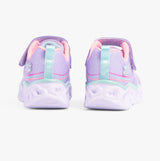 Skechers 302689L/LVMT HEART LIGHTS - RETRO HEARTS Girls Trainers Lavender/Multi