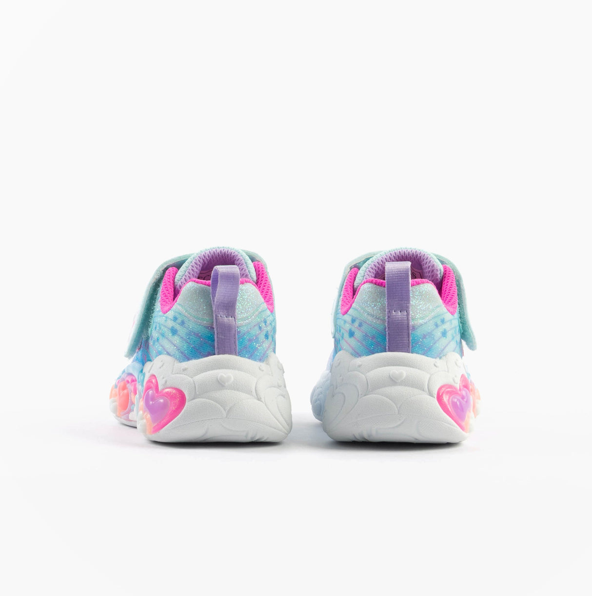 Skechers 302696N/LBMT S-LIGHTS: ETERNAL HEART LIGHTS Girls Trainers Light Blue/Multi