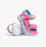 Skechers 303024L/HPAQ S-LIGHTS: SOLA GLOW Girls Sandals Hot Pink/Aqua