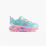 Skechers 303158N/TQMT PLAY SCENE - FUN SQUAD Girls Trainers Turquoise Multi