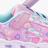 Skechers 303257L/LVMT HEART LIGHTS - BOOGIE LOVE Girls Trainers Lavender Multi