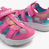 Skechers 303276L/HPMT FLEX SPLASH - DAYLIGHT SHIMMER Girls Sandals Hot Pink /Multi