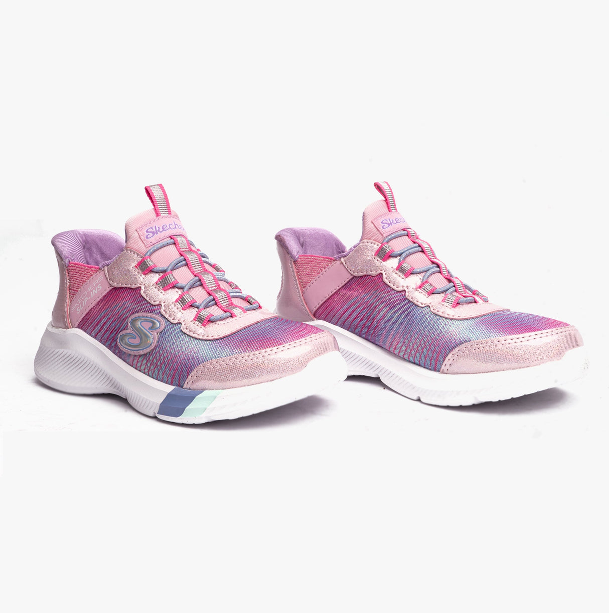 Skechers 303514L/LPMT DREAMY LITES - COLORFUL PRISM Girls Sneaker Light Pink/Multi