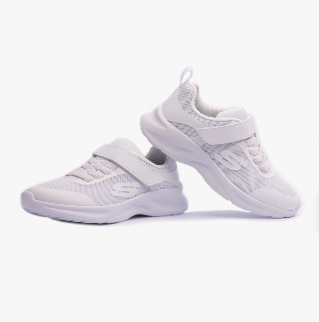 Skechers 303552L/WHT DYNAMATIC Girls Trainers White