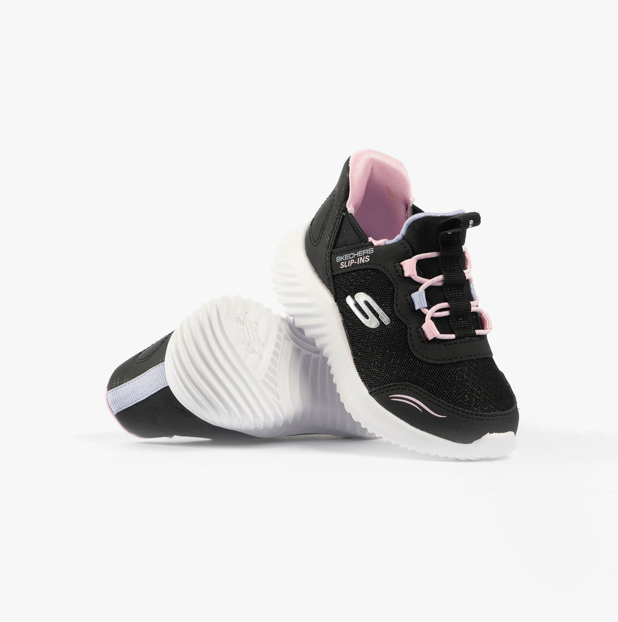 Skechers 303585N/BLK BOUNDER - SIMPLE CUTE Girls Trainers Black