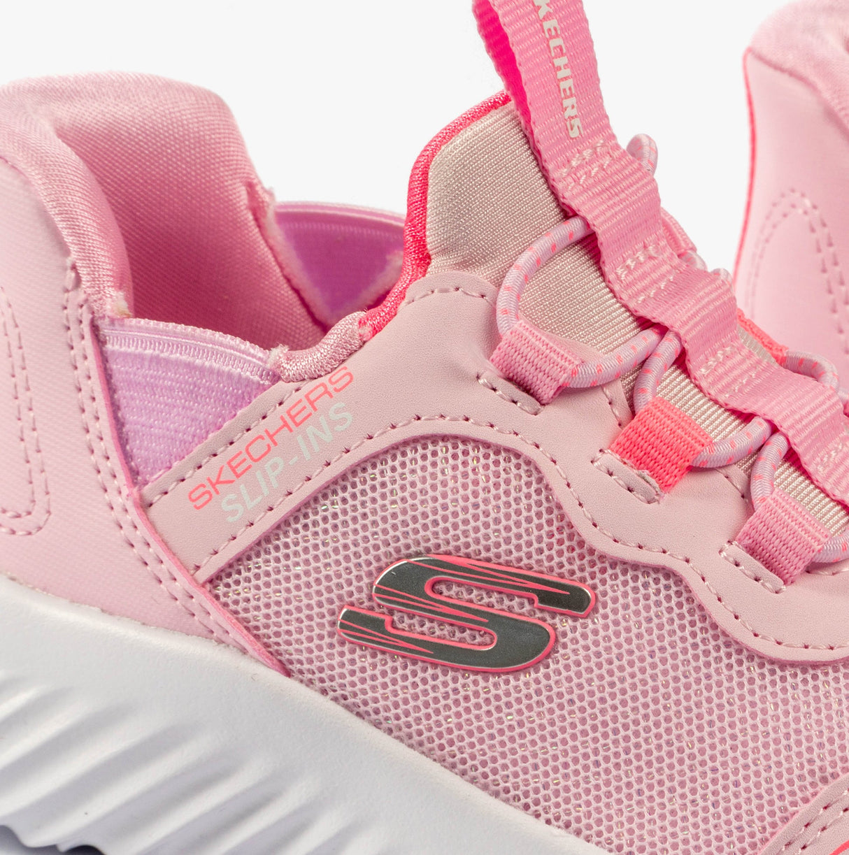 Skechers 303585N/LTPK BOUNDER - SIMPLE CUTE Girls Trainers Light Pink