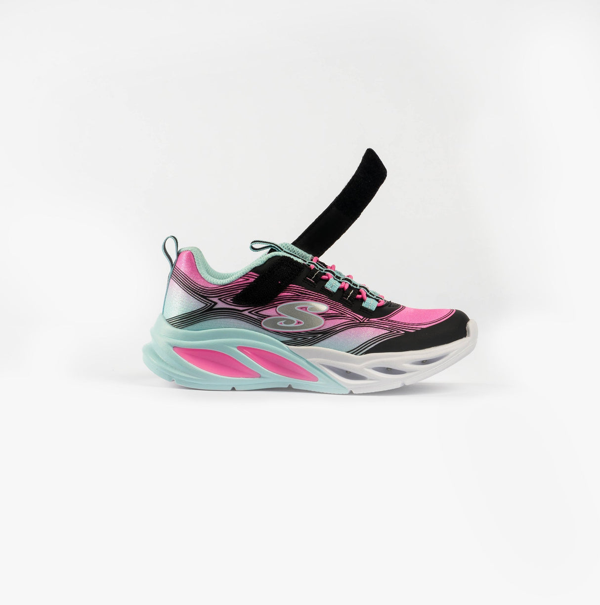 Skechers 303712L/BKMT COSMIC GLOW Girls Trainers Black Multi