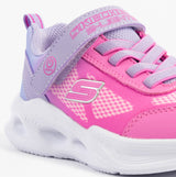 Skechers 303714L/LVPK SOLA GLOW - OMBRE DELUXE Girls Trainers Lavender/Pink