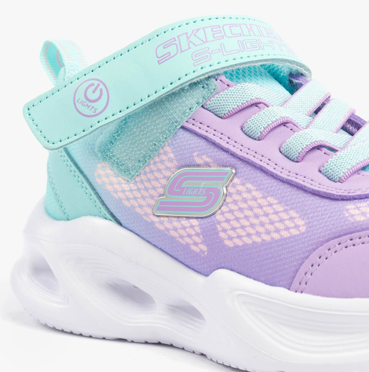 Skechers 303714L/TQLV SOLA GLOW - OMBRE DELUXE Girls Trainers Multicoloured