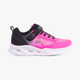 Skechers 303714L/BKHP SOLA GLOW - OMBRE DE Girls Trainers Black/Hotpink
