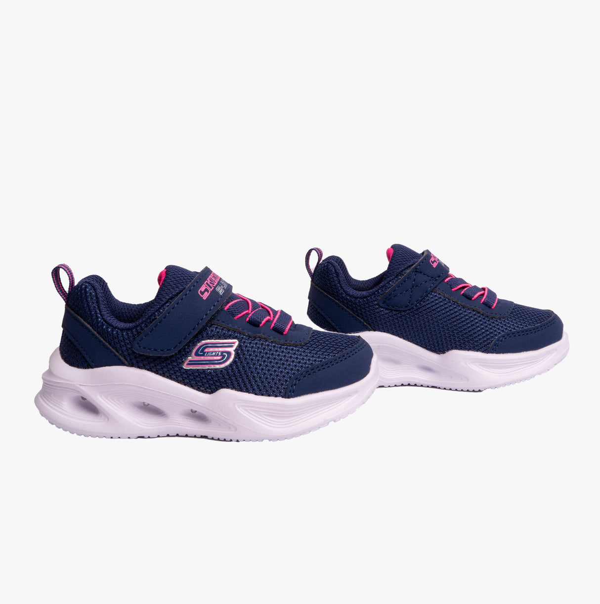 Skechers 303715N/NVY SOLA GLOW Girls Trainers Navy