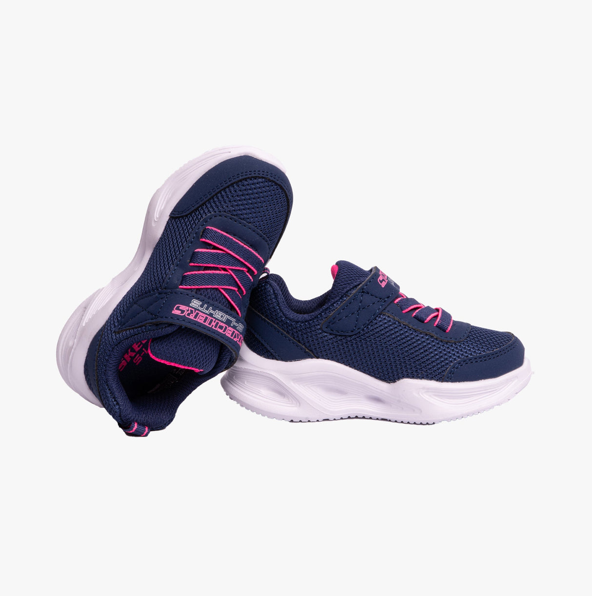 Skechers 303715N/NVY SOLA GLOW Girls Trainers Navy