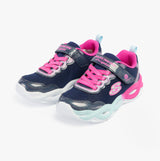 Skechers 303717L/NVMT TWISTY GLOW Girls Trainers Navy/Multi