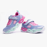 Skechers 303717L/PWMT S-LIGHTS: TWISTY GLOW Girls Trainers Periwinkle/Multi
