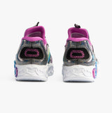 Skechers 303755L/BKMT INFINITE HEART LIGHTS - ETERN Girls Trainers Black/Multi