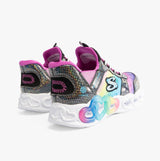 Skechers 303755L/BKMT INFINITE HEART LIGHTS - ETERN Girls Trainers Black/Multi