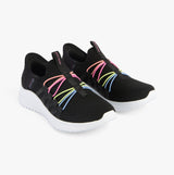 Skechers 303824L/BKMT ULTRA FLEX 3.0 - BUNGEE FUN Girls Trainers Black/Multi