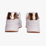 Skechers 310545L/WHT UNO GEN1 - SHIMMER AWAY Girls Casual Shoes White