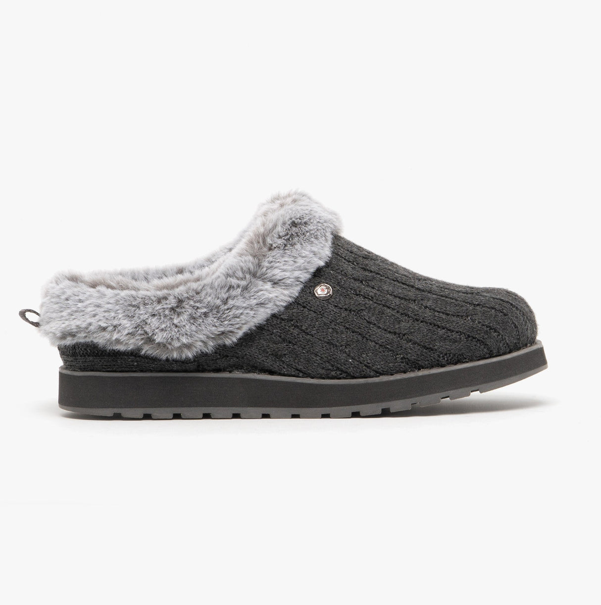 Skechers 31204/CCL KEEPSAKES ICE ANGEL Womens Mule Slippers Charcoal