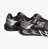 Skechers 400138L/BKSL FLEX-GLOW BOLT Boys Sport Black/Sliver