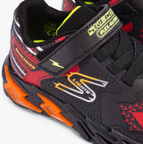 Skechers 400138N/BKRD FLEX-GLOW BOLT Boys Trainers Black/Red