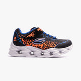 Skechers 400603L/BBOR S LIGHTS: VORTEX 2.0 - ZORENTO Boys Trainers Black/Orange