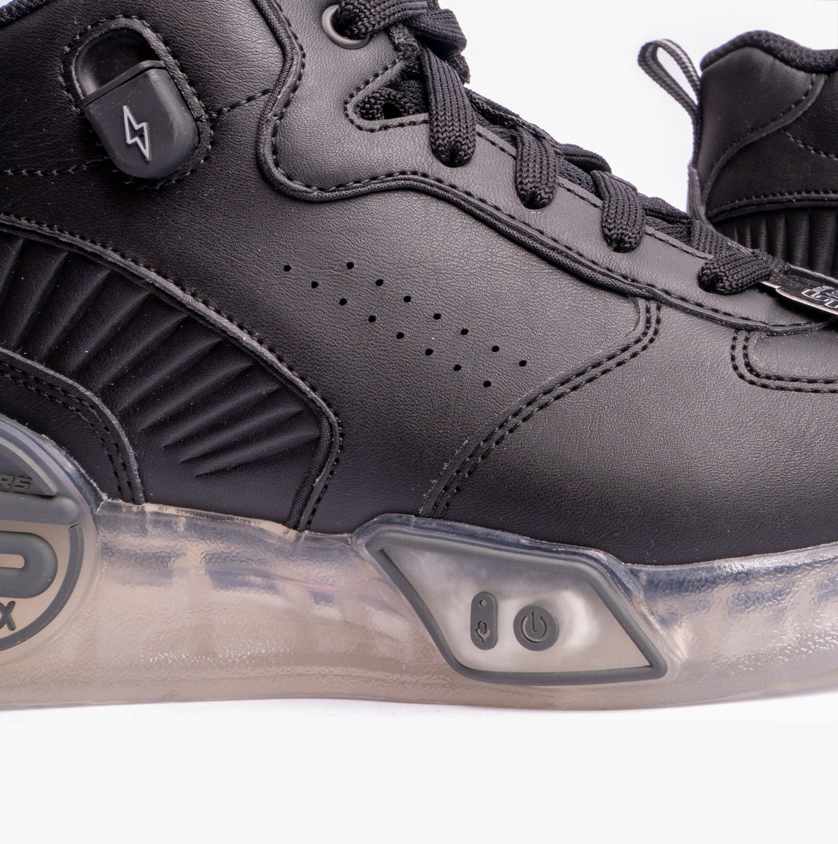 Skechers 400620L/BLK 400620L/BLK S-LIGHTS REMIX Boys Sneakers Black