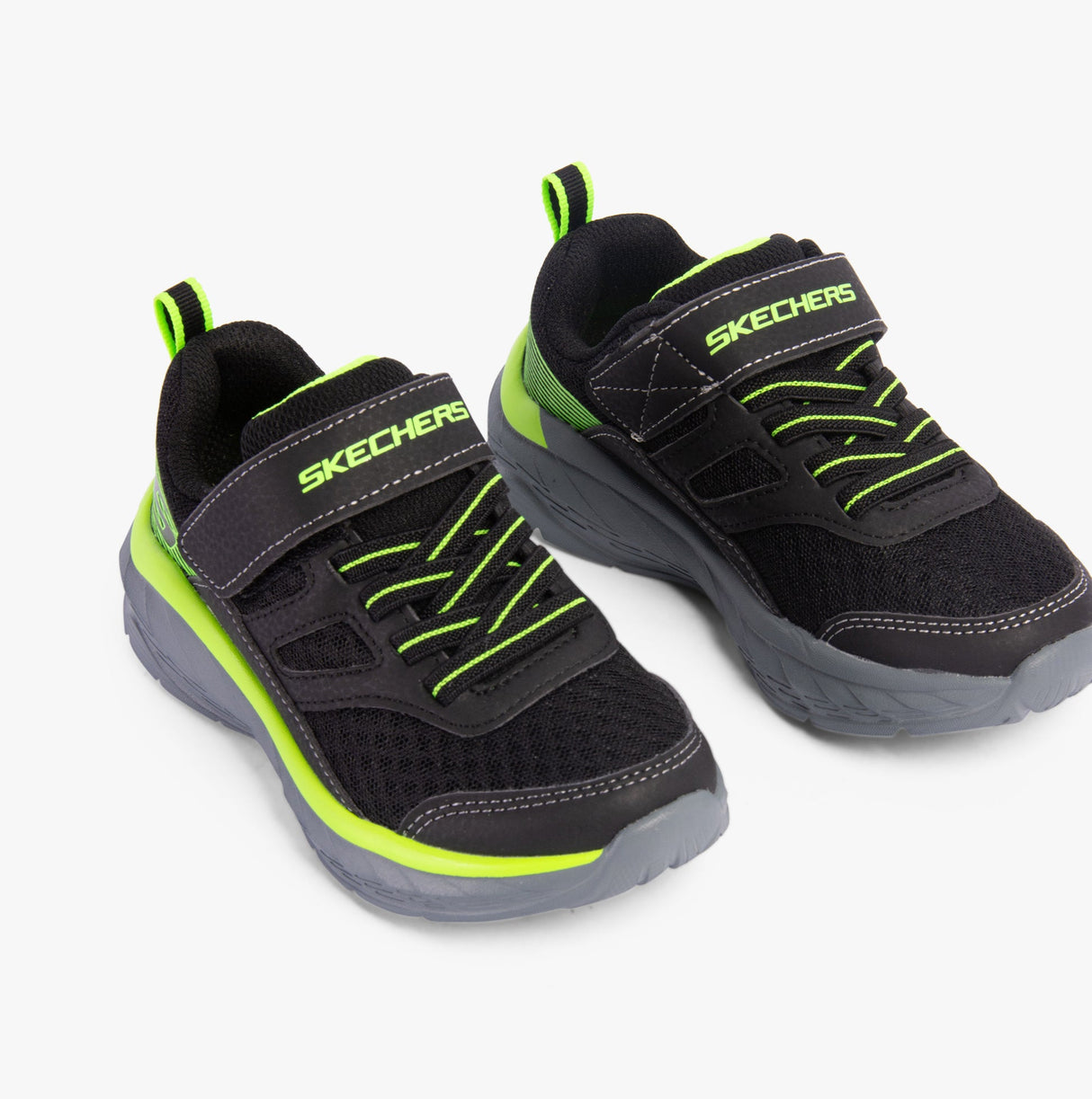 Skechers 403718L/BKLM BOUNDLESS Boys Trainers Black/Lime