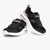 Skechers 403748L/BKSL BOUNDER-TECH Boys Trainers Black/Silver