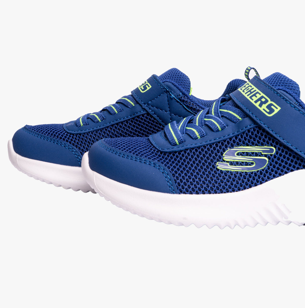 Skechers 403748L/BLLM BOUNDER-TECH Boys Trainers Blue/Lime