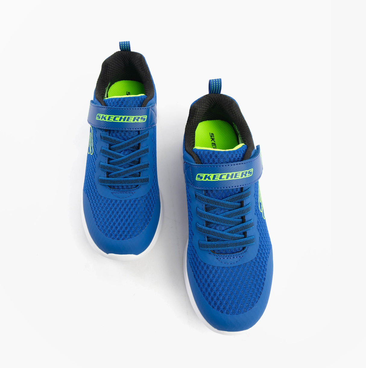 Skechers 403818L/BLLM MICROSPEC MAX - VAPTIX Boys Trainers Blue/Lime