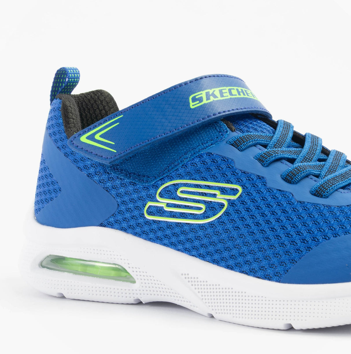 Skechers 403818L/BLLM MICROSPEC MAX - VAPTIX Boys Trainers Blue/Lime
