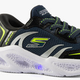 Skechers 403848L/NVBK METEOR-LIGHTS-BRISK-BEAMS Boys Trainers Navy/Black