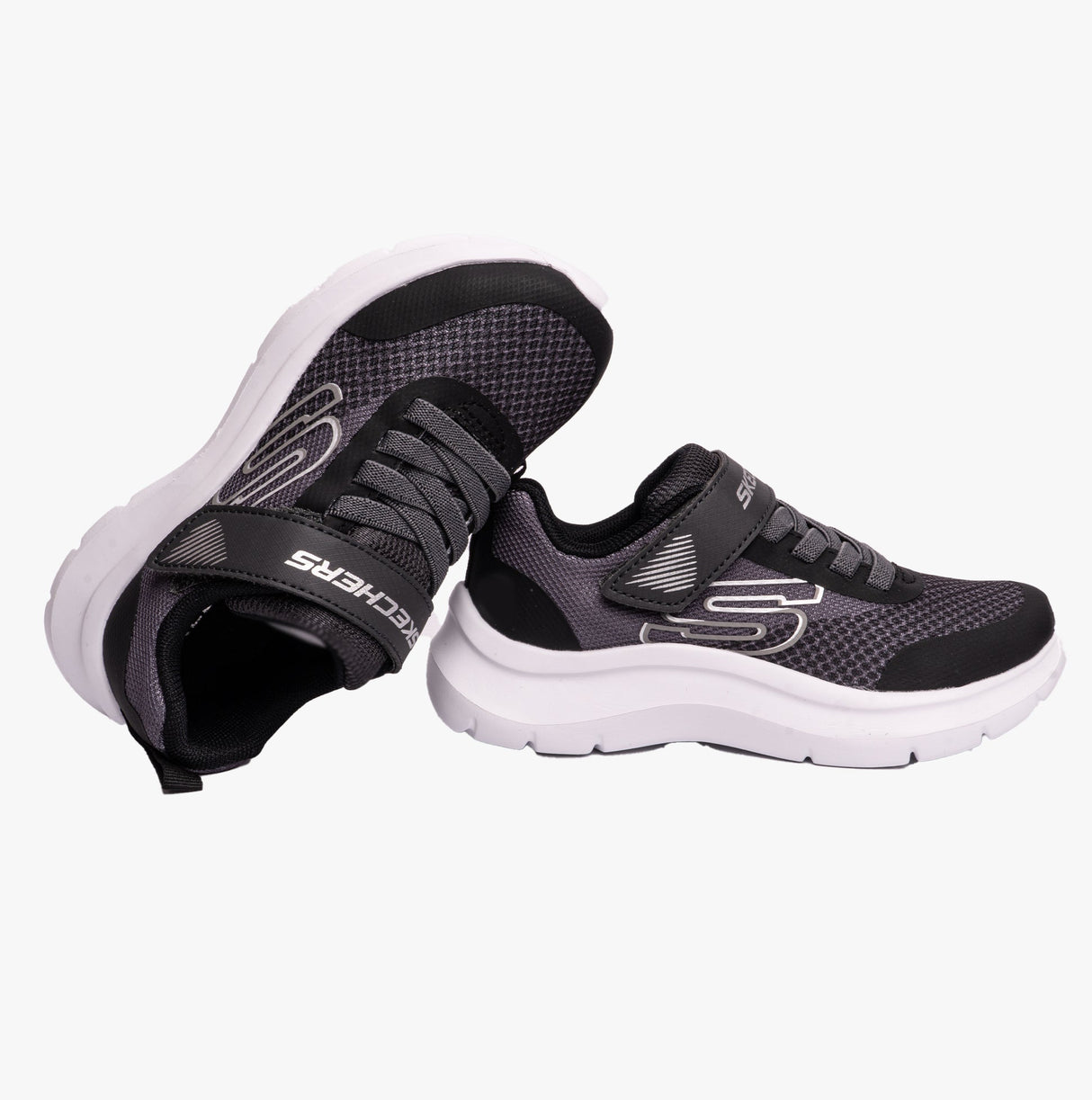 Skechers 403879L/CCBK SKECH FAST - SOLAR-SQUAD Boys Sport Charcoal/Black