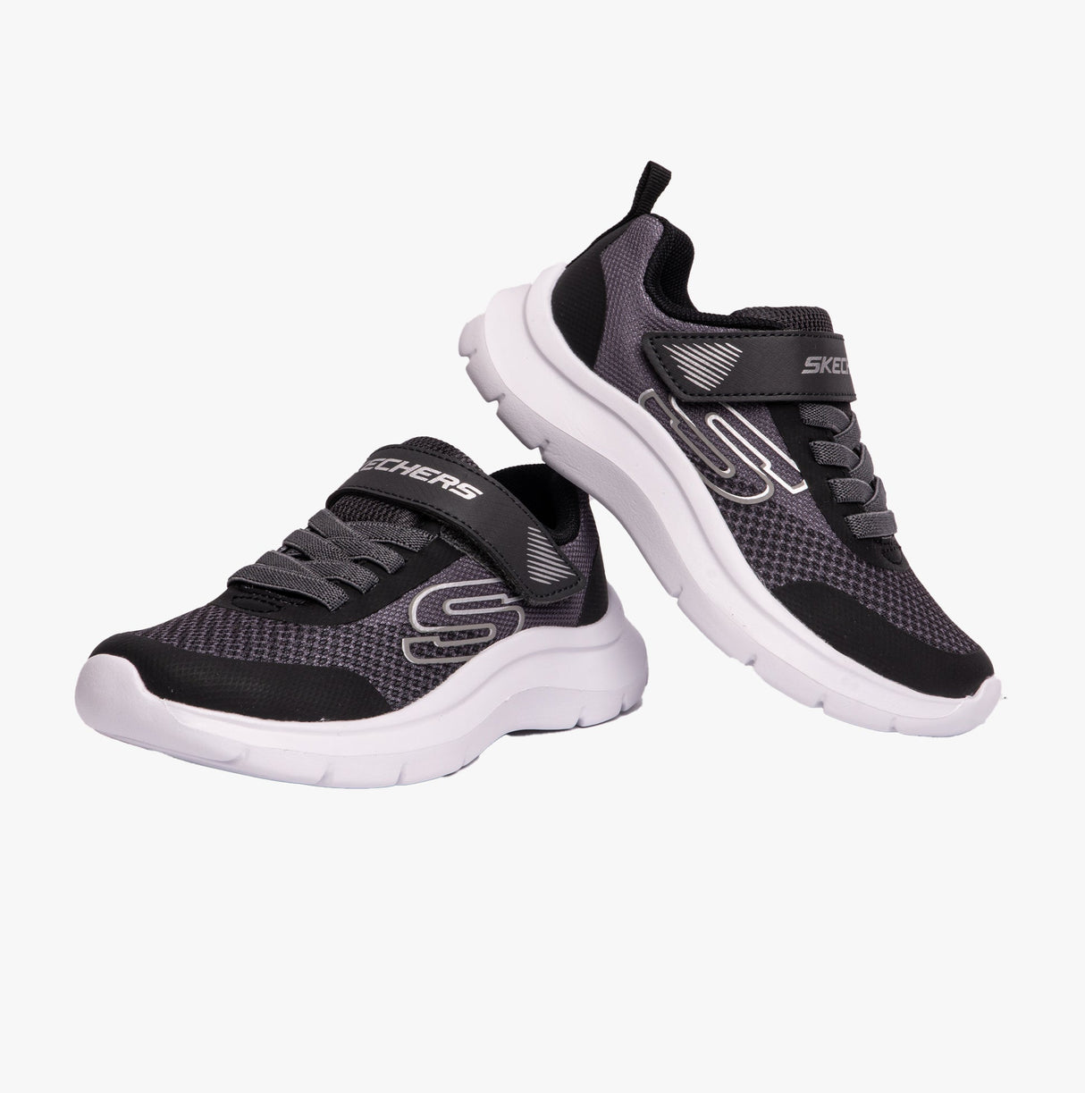 Skechers 403879L/CCBK SKECH FAST - SOLAR-SQUAD Boys Sport Charcoal/Black