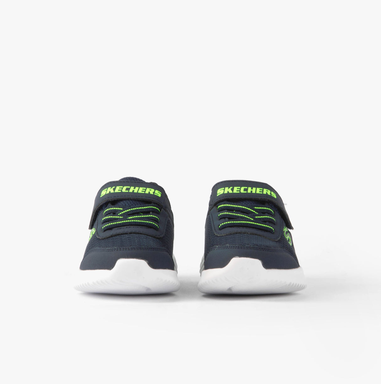 Skechers 403908N/NVLM BOUNDER - TREZIC Boys Trainers Navy/Lime