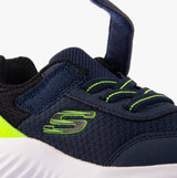Skechers 403908N/NVLM BOUNDER - TREZIC Boys Trainers Navy/Lime