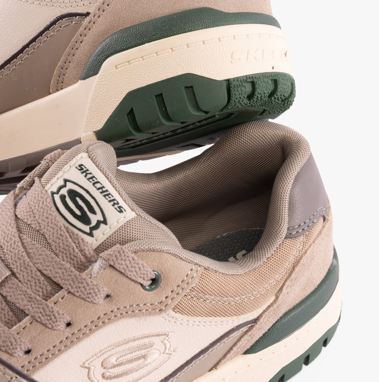 Skechers 406157L/TPE SKX-228 Boys Trainers Taupe