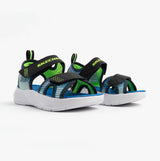 Skechers 407034L/BKLM MICROSPEC - SPLASH Boys Sandals Black/Lime