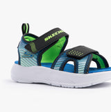 Skechers 407034L/BKLM MICROSPEC - SPLASH Boys Sandals Black/Lime